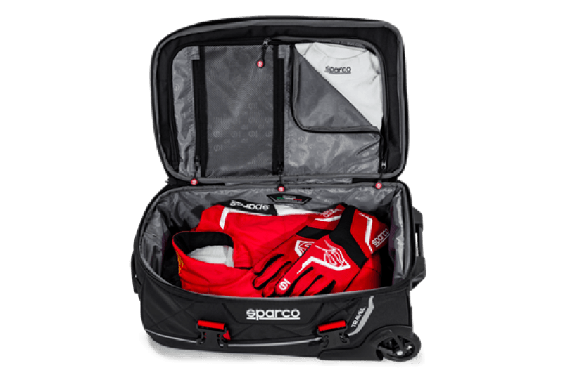 Sparco Bag Travel BLK/RED - Corvette Realm