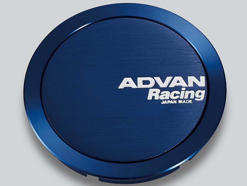 Advan 73mm Full Flat Centercap - Blue Anodized - Corvette Realm