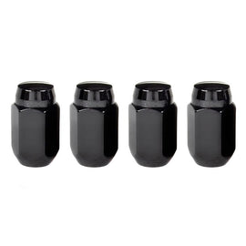 McGard Hex Lug Nut (Cone Seat) M14X1.5 / 22mm Hex / 1.635in. Length (4-Pack) - Black - Corvette Realm