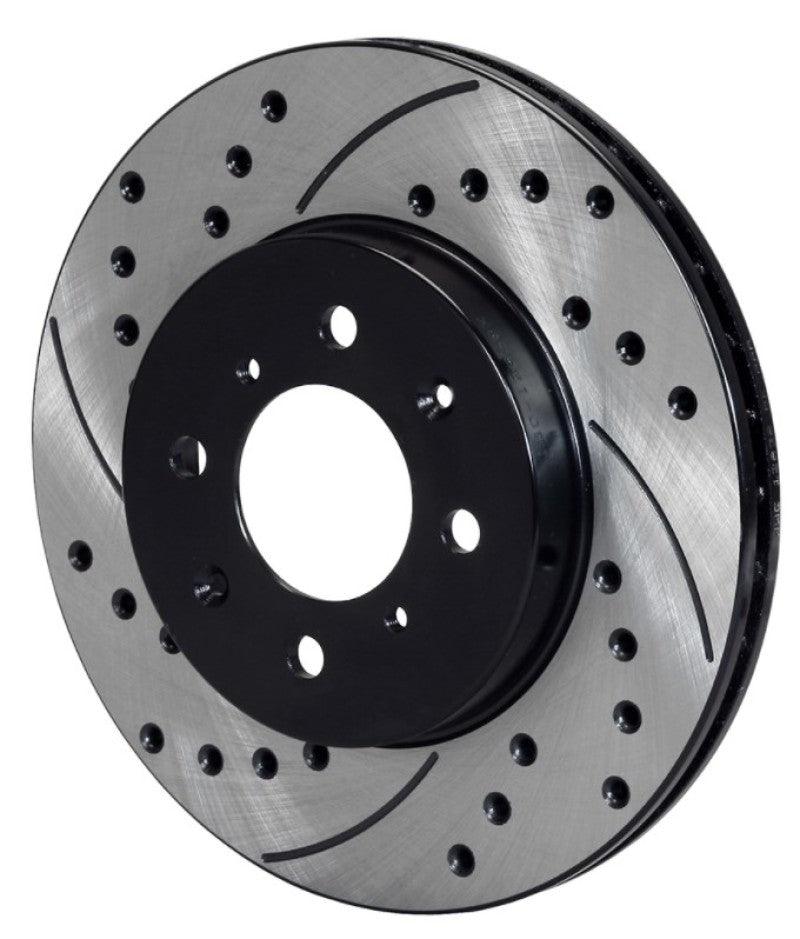 Wilwood Rotor-.68in Offset-SRP-BLK-Drill-LH 10.32 x .83 - 4 x 3.93 - Corvette Realm