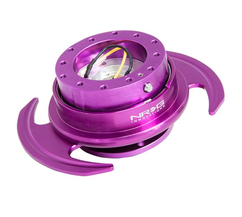 NRG Quick Release Kit Gen 3.0 - Purple Body / Purple Ring w/Handles - Corvette Realm