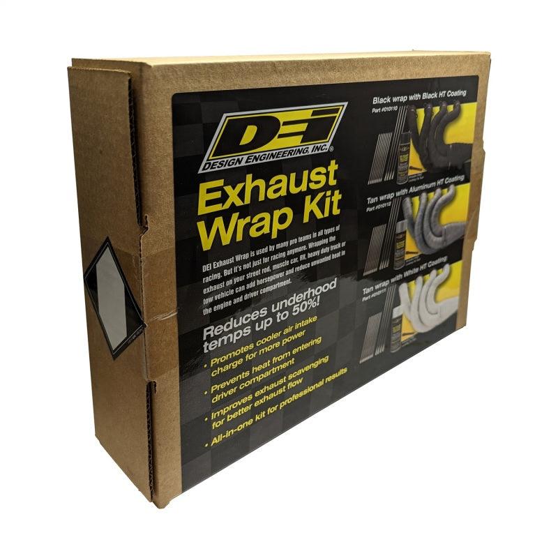 DEI Exhaust Wrap Kit - Tan Wrap & Aluminum HT Silicone Coating - Corvette Realm