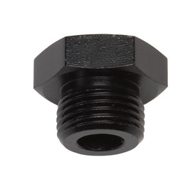 Russell Performance -8 AN Straight Thread Plug (Black) - Corvette Realm
