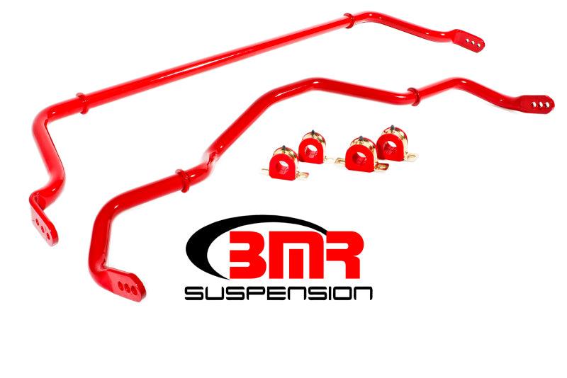 BMR 16-17 6th Gen Camaro Front & Rear Sway Bar Kit w/ Bushings - Red - Corvette Realm