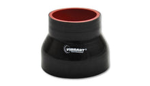 Load image into Gallery viewer, Vibrant 4 Ply Reinforced Silicone Transition Connector - 2.5in I.D. x 3in I.D. x 3in long (BLACK) - Corvette Realm