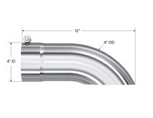 Load image into Gallery viewer, MBRP Universal Tip 4 O.D. Turn Down 4 inlet 12 length - Corvette Realm