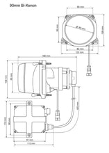 Load image into Gallery viewer, Hella 90MM Bi-Xenon High/Low Beam Module Head Lamp - Corvette Realm