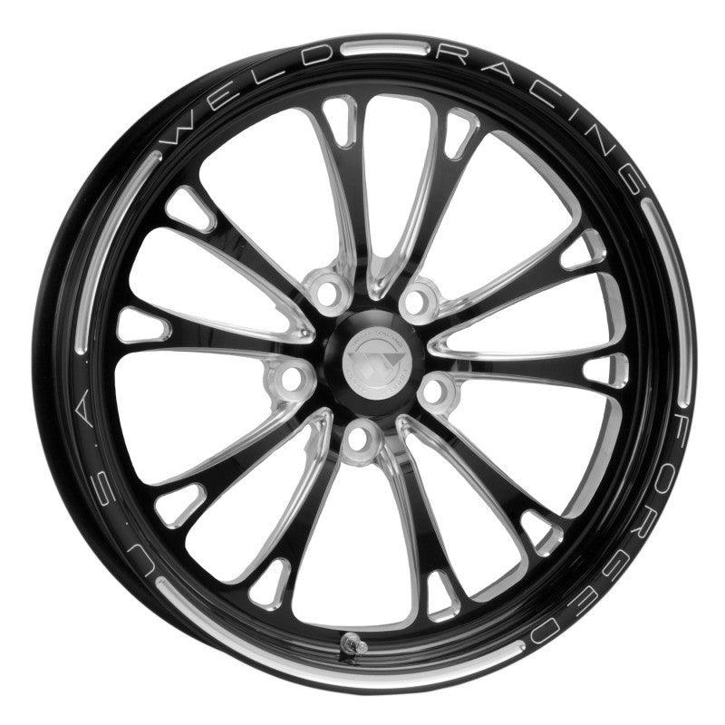 Weld V-Series 1-Piece 17x4.5 / 5x4.5 BP / 2.25in. BS Black Wheel - Non-Beadlock - Corvette Realm