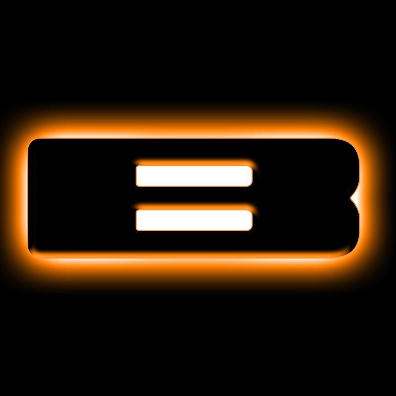 ORACLE Lighting Universal Illuminated LED Letter Badges - Matte Black Surface Finish - B - Corvette Realm