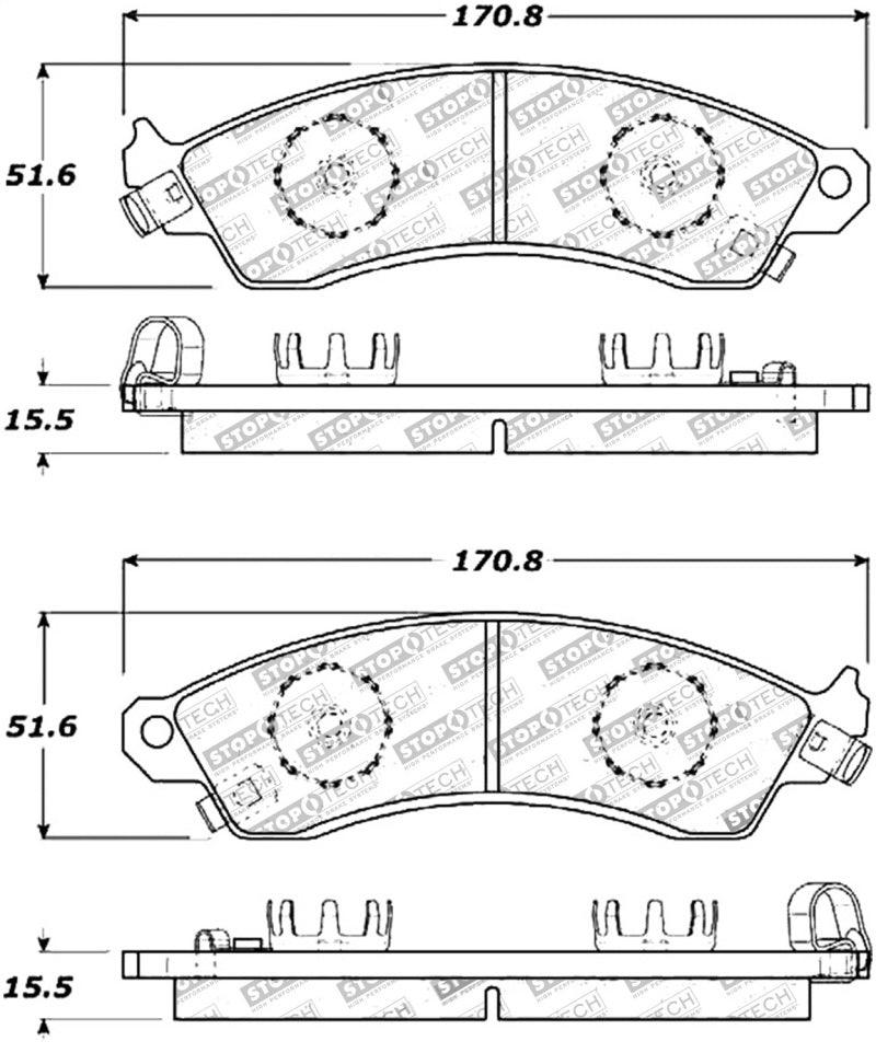 StopTech Street Touring Brake Pads - Corvette Realm