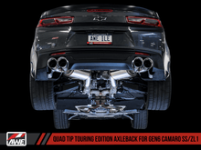 Load image into Gallery viewer, AWE Tuning 16-19 Chevrolet Camaro SS Axle-back Exhaust - Touring Edition (Quad Chrome Silver Tips) - Corvette Realm