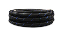 Load image into Gallery viewer, Vibrant -6 AN Two-Tone Black/Blue Nylon Braided Flex Hose (5 foot roll) - Corvette Realm