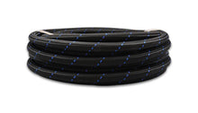 Load image into Gallery viewer, Vibrant -10 AN Two-Tone Black/Blue Nylon Braided Flex Hose (10 foot roll) - Corvette Realm