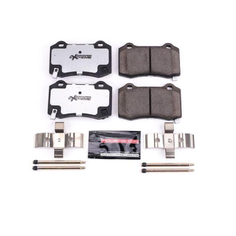 Power Stop 04-07 Cadillac CTS Rear Z26 Extreme Street Brake Pads w/Hardware - Corvette Realm