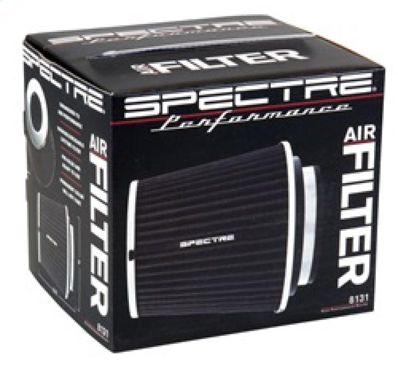 Spectre Adjustable Conical Air Filter 5-1/2in. Tall (Fits 3in. / 3-1/2in. / 4in. Tubes) - Black - Corvette Realm