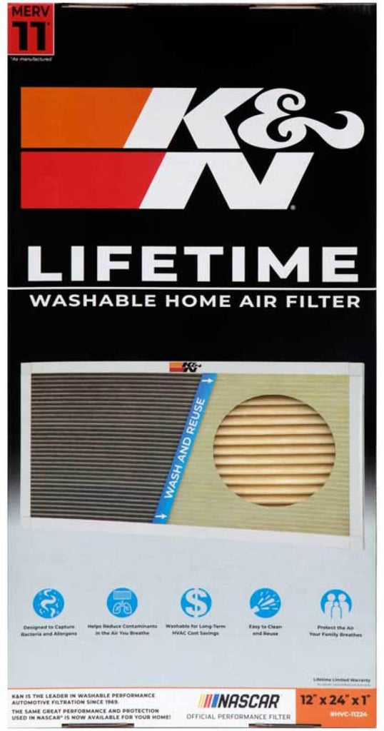 K&N HVAC Filter - 12 x 24 x 1 - Corvette Realm