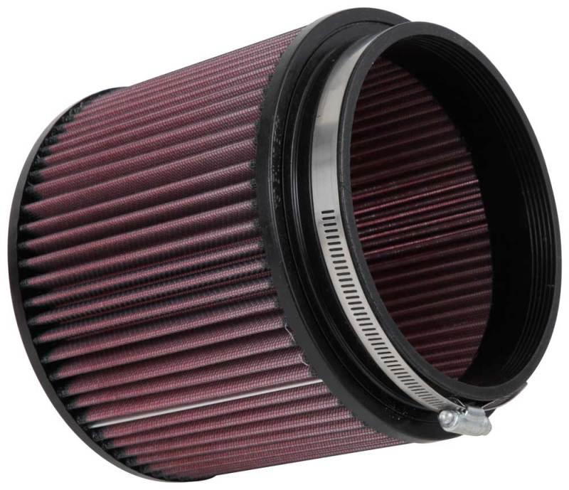 K&N Filter Universal Rubber Filter - Round Straight 3.5in Base OD x 3.5in Top OD x 5in H - Corvette Realm