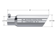 Load image into Gallery viewer, MBRP Universal Tip 3in O.D. Dual Wall Angled 2 inlet 12 length - Corvette Realm