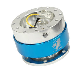 NRG Quick Release - Black Body/ Blue Chrome Ring - Corvette Realm