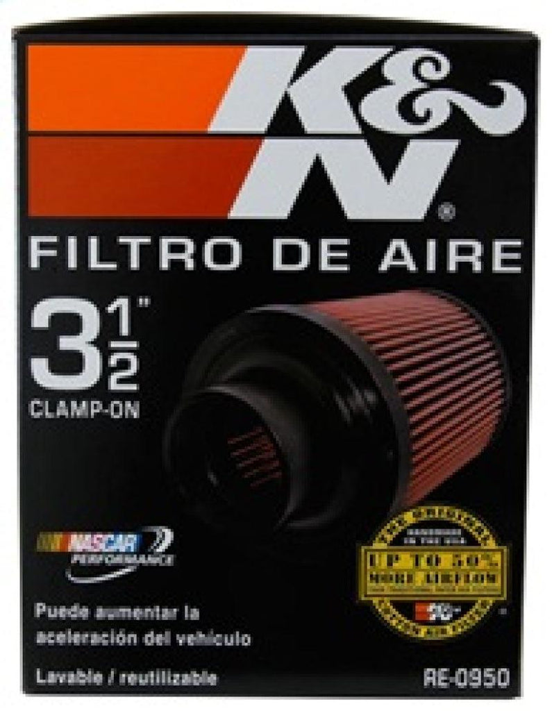 K&N Universal Rubber Filter 3 1/2inch ID FLG / 6inch Base / 4-5/8inch Top / 6inch Height - Corvette Realm