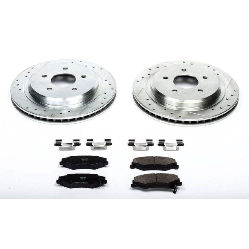 Power Stop 04-09 Cadillac XLR Rear Z23 Evolution Sport Brake Kit - Corvette Realm