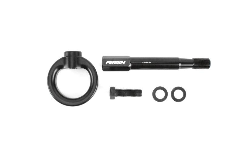 Perrin 18-21 WRX/STI / 13-20 BRZ / 17-20 Toyota 86 Front Tow Hook Kit - Flat Black - Corvette Realm