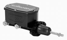 Load image into Gallery viewer, Wilwood Compact Tandem Master Cylinder - 1.12in Bore - w/Pushrod (Black) - Corvette Realm