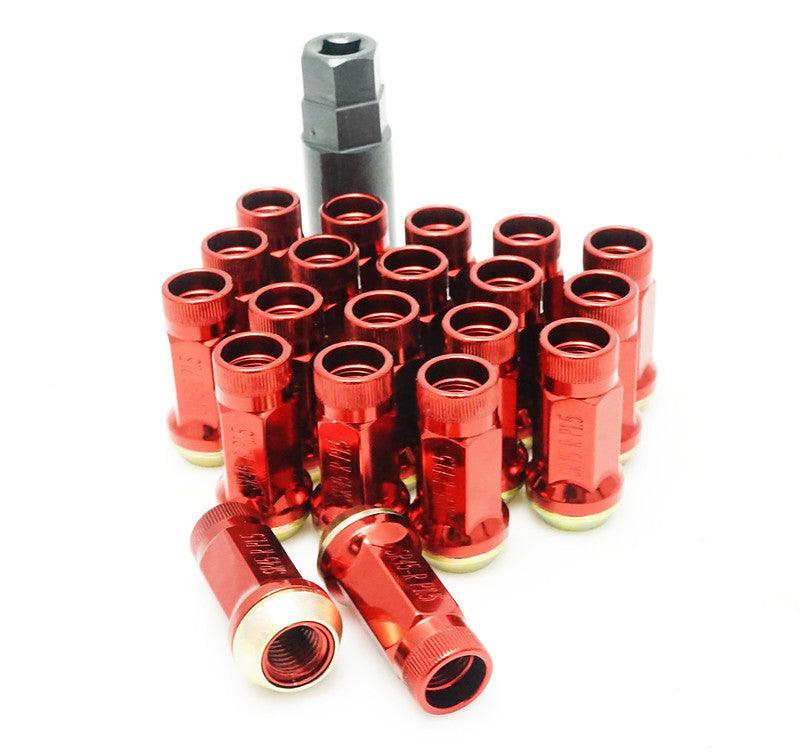 Wheel Mate Muteki SR45R Lug Nut Kit Lock Set 12x1.5 45mm - Red - Corvette Realm