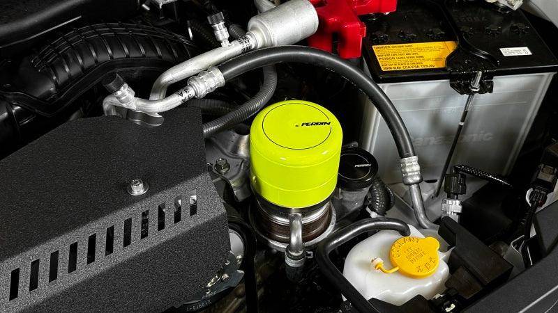 Perrin 2015+ Subaru WRX/STI Oil Filter Cover - Neon Yellow - Corvette Realm