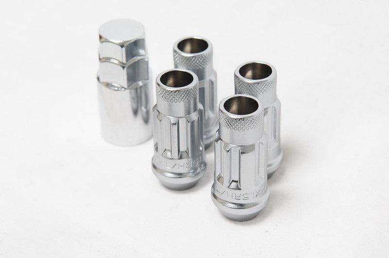 Wheel Mate 12x1.25 48mm Muteki SR48 Silver Open End Locking Lug Nut - Set of 4 - Corvette Realm