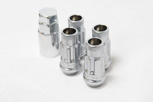 Load image into Gallery viewer, Wheel Mate 12x1.25 48mm Muteki SR48 Silver Open End Locking Lug Nut - Set of 4 - Corvette Realm