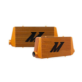 Mishimoto Universal Gold R Line Intercooler Overall Size: 31x12x4 Core Size: 24x12x4 Inlet / Outlet - Corvette Realm