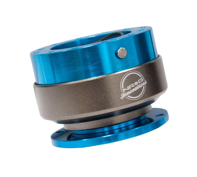 NRG Quick Release Gen 2.0 - New Blue Body / Titanium Chrome Ring - Corvette Realm