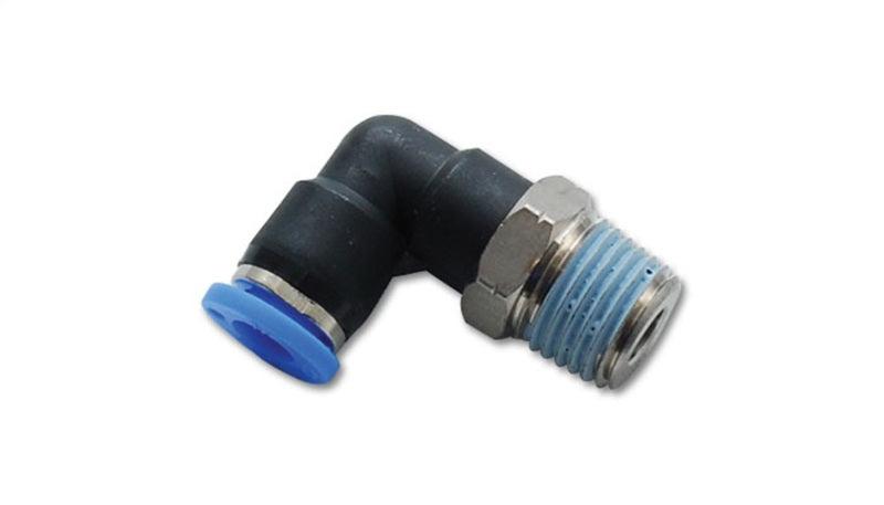 Vibrant Male Elbow Pneumatic Vacuum Fitting (3/8in NPT Thread) - for use with 1/4in (6mm) OD tubing - Corvette Realm