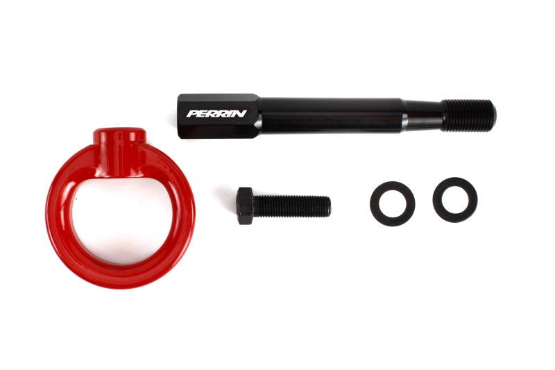 Perrin 18-21 WRX/STI / 13-20 BRZ / 17-20 Toyota 86 Front Tow Hook Kit - Red - Corvette Realm