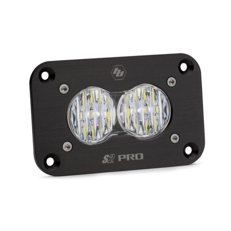 Baja Designs S2 Pro Flush Mount Wide Cornering Pattern LED Work Light - Clear - Corvette Realm