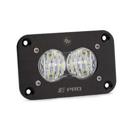 Baja Designs S2 Pro Flush Mount Wide Cornering Pattern LED Work Light - Clear - Corvette Realm