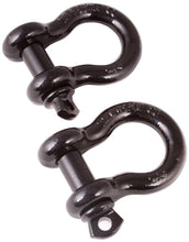 Load image into Gallery viewer, Rugged Ridge Black 7/8th Inch D-Shackles - Corvette Realm