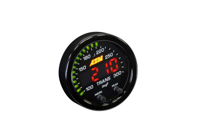 AEM X-Series Temperature 100-300F Gauge Kit (ONLY Black Bezel and Water Temp. Faceplate) - Corvette Realm