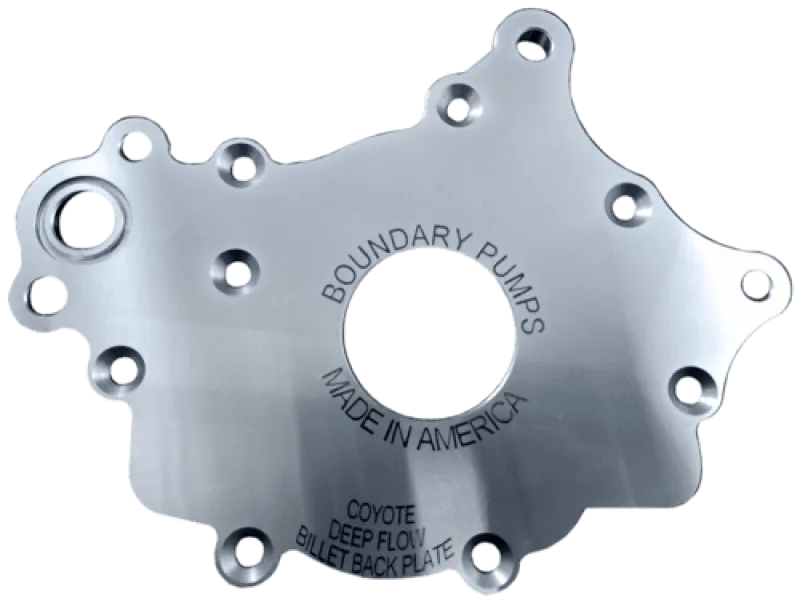 Boundary 2011+ Ford Coyote (All Types) V8 Billet Pump Plate - Corvette Realm
