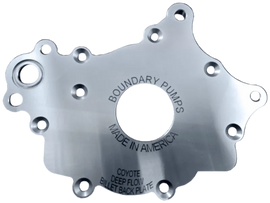 Boundary 2011+ Ford Coyote (All Types) V8 Billet Pump Plate - Corvette Realm