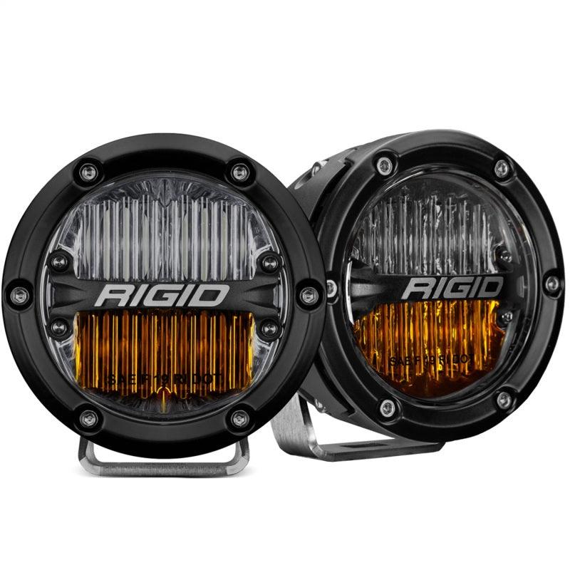 Rigid Industries 360-Series SAE Fog Yellow/White Pair - Corvette Realm