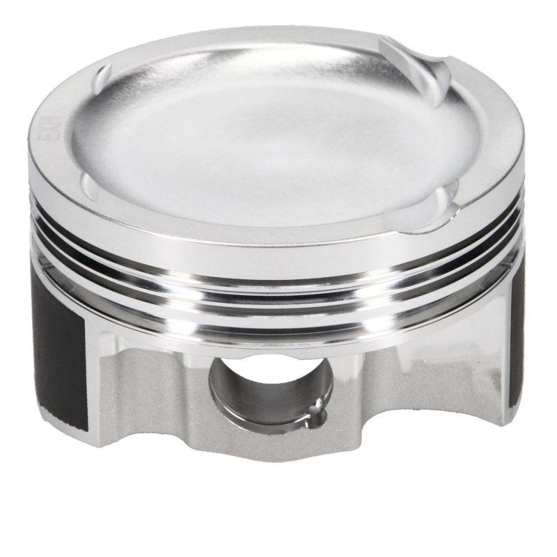 JE Pistons VW TSI 2.0 Turbo 83mm Bore +.50mm Oversize 9.6:1 CR -7.8cc Dish Piston (Set of 4) - Corvette Realm