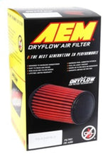 Load image into Gallery viewer, AEM Dryflow Air Filter - Round Tapered - 2.75in Flange ID x 5.5in Base OD x 4.75in Top OD x 7.5in H - Corvette Realm