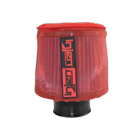 Injen Red Water Repellant Pre-Filter fits X-1010 X-1011 X-1017 X-1020 5in Base/5in Tall/4in Top - Corvette Realm