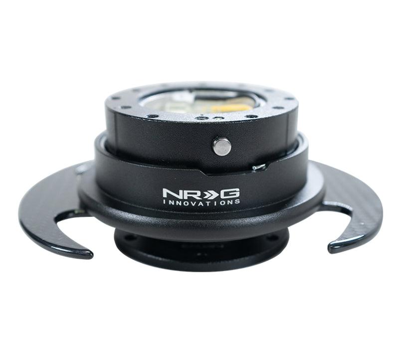 NRG Quick Release Kit Gen 3.0 - Black Body / Black Ring w/ Carbon Fiber Handles - Corvette Realm