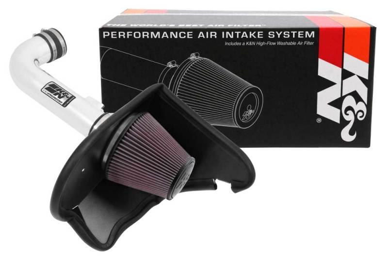 K&N 16-17 Chevy Camaro 3.6L Silver Typhoon Short Ram Intake - Corvette Realm