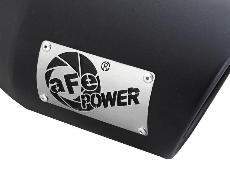 aFe Diesel Exhaust Tip Bolt On Black 4in Inlex x 6in Outlet x 12in - Corvette Realm