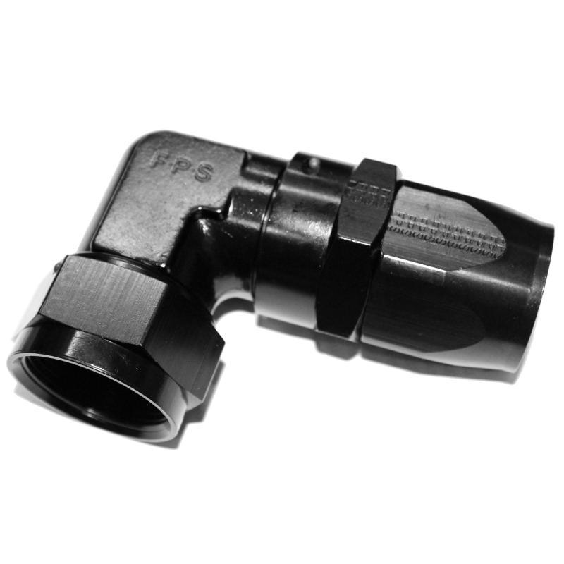 Fragola -20AN x 90 Degree Low Profile Forged Hose End - Black - Corvette Realm