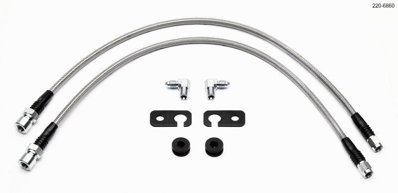 Wilwood Flexline Kit 2002 Acura RSX 5 Lug w/ Forged Dynalite Front Caliper - Corvette Realm